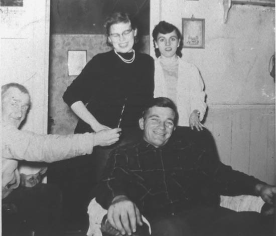 250: l-r Mike Reddy, Madonna McCarthy, Gerald King, Teresa Whelan. [courtesy of Mary (Reddy) King]  - Mike son of James Reddy &amp;amp; Mary Anne Murphy; Madonna daughter of James McCarthy &amp;amp;  Mary Ellen Barry; Gerald married Mary Reddy (Mike's daughter); Teresa daughter of Leo Whelan &amp;amp; Elizabeth Bishop